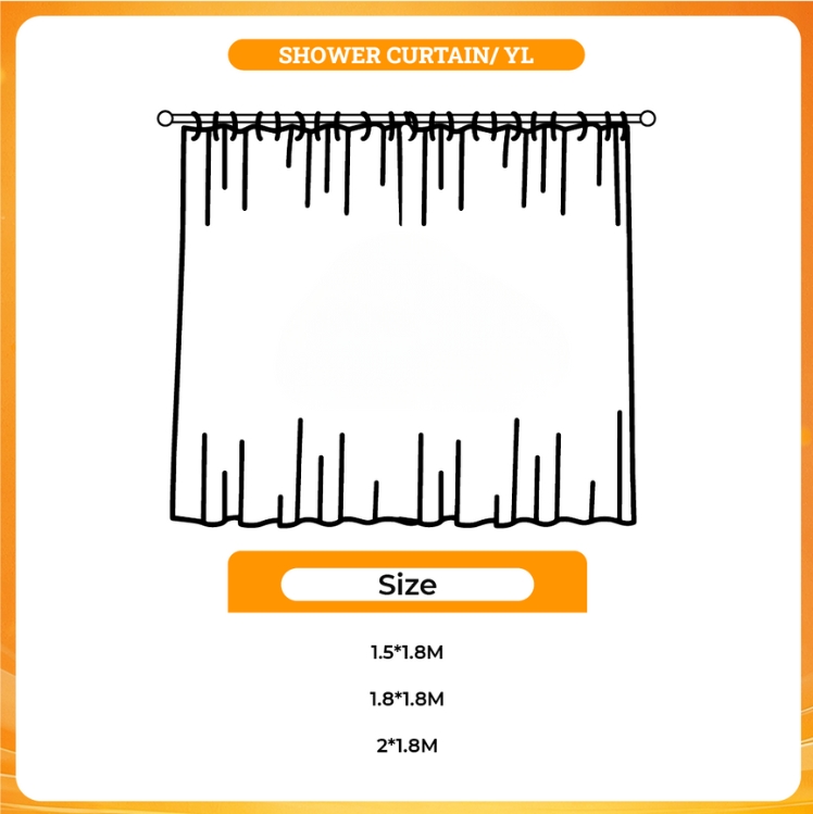 3D shower curtain - Genshin Impact AU Store