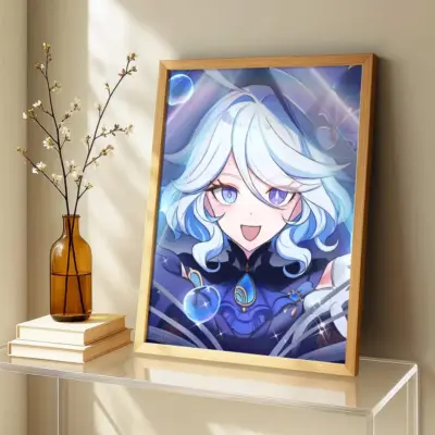 Majestic Genshin Impact Furina Wall Art
