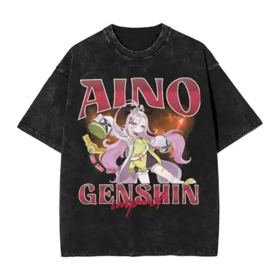 Genshin Impact Aino Mineral Wash T-Shirt