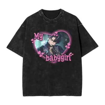 Genshin Impact Wriothesley Mineral Wash T-Shirt