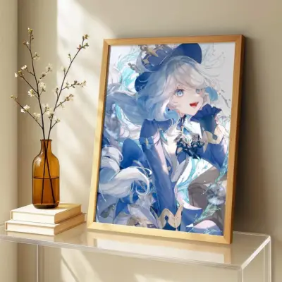 Radiant Genshin Impact Furina Wall Art