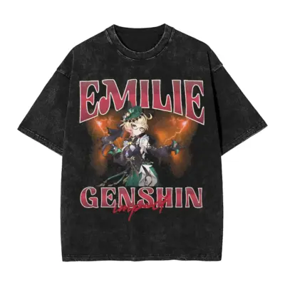 Genshin Impact Emilie Mineral Wash T-Shirt