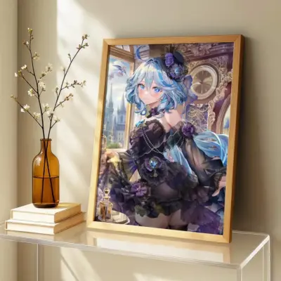 Genshin Impact Furina Starry Wall Art