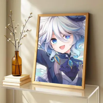 Dreamy Genshin Impact Furina Wall Art