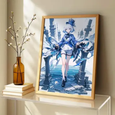 Genshin Impact Furina Cute Wall Art