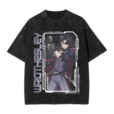 Genshin Impact Wriothesley Cool Mineral Wash T-Shirt