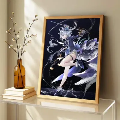 Graceful Genshin Impact Furina Wall Art