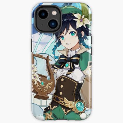 Genshin Impact Venti Dvalin And Wolf Of The North Official Artwork Iphone Case