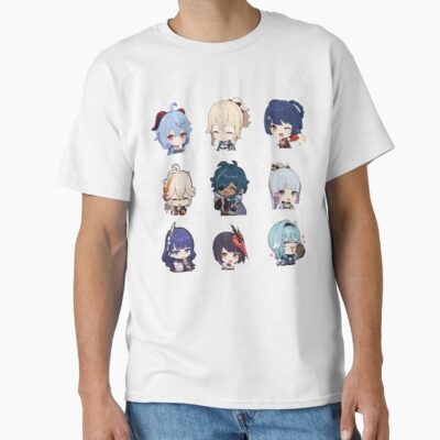 Genshin Impact Characters Chibi T-shirt
