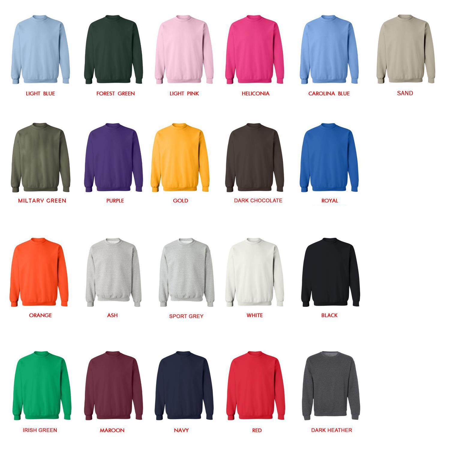 sweatshirt color chart - Genshin Impact AU Store