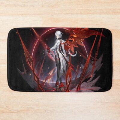 Arlecchino Splash Art Genshin Impact Bath Mat