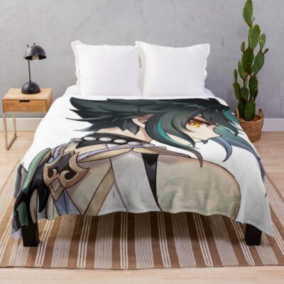 Xiao Genshin Impact Throw Blanket