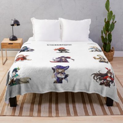 Genshin Impact Character Pack Throw Blanket