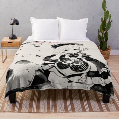 Genshin Impact Qiqi Japanese Style Throw Blanket