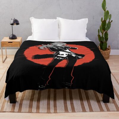 Diluc Genshin Impact Throw Blanket
