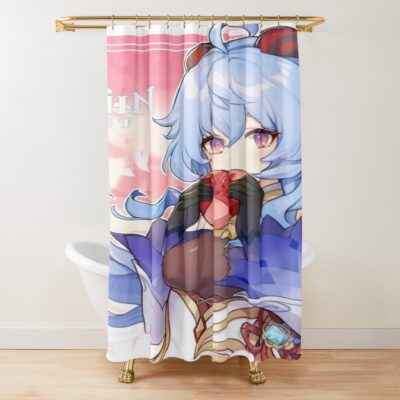 Ganyu Cute Genshin Impact Shower Curtain