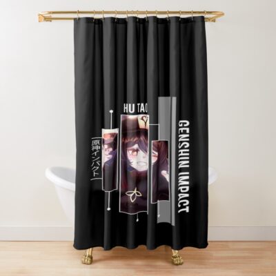Hu Tao Genshin Impact Shower Curtain
