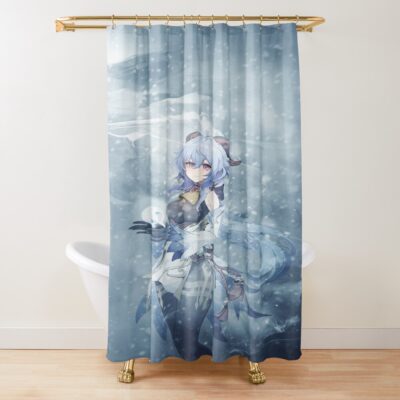 Genshin Impact Ganyu Shower Curtain