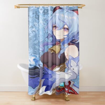Ganyu Lovely Genshin Impact Shower Curtain