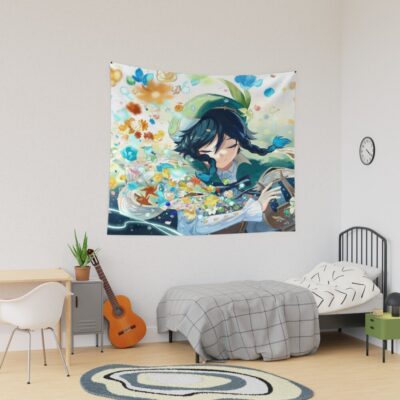 Venti Harp Genshin Impact Tapestry