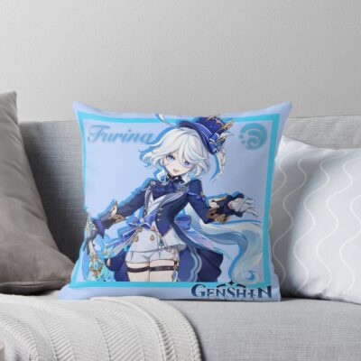 Genshin Impact Furina Throw Pillow